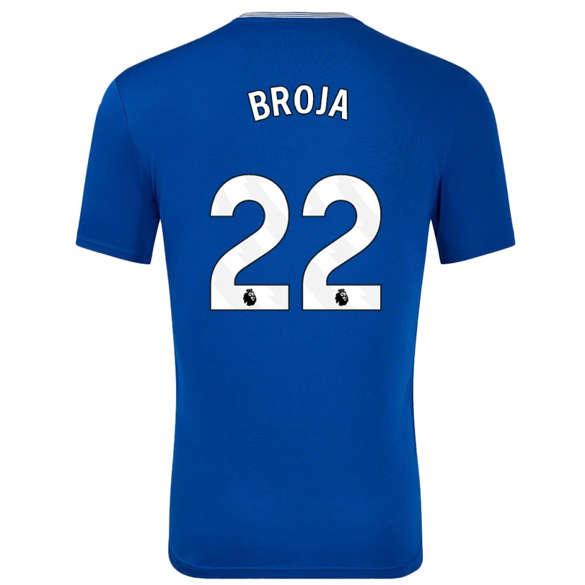 Danxen Kvinder Armando Broja #22 Blå Med Hjemmebane Spillertrøjer 2024/25 Trøje T-Shirt