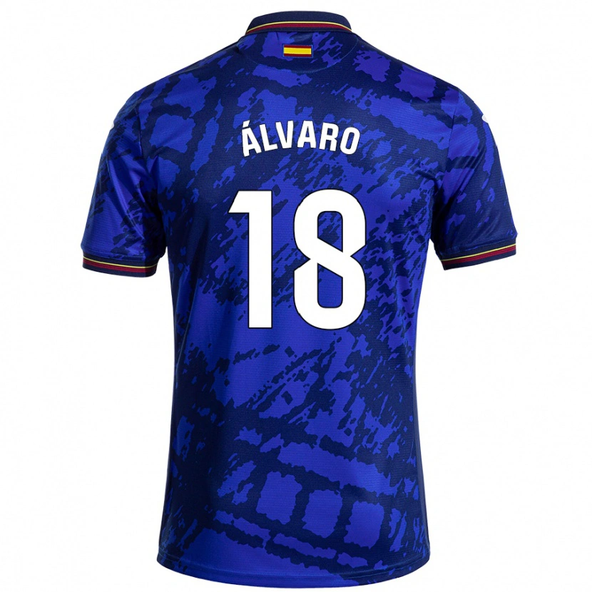 Danxen Kvinder Álvaro Rodríguez #18 Mørkere Blå Hjemmebane Spillertrøjer 2024/25 Trøje T-Shirt