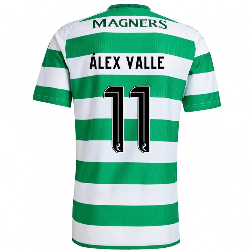 Danxen Kvinder Álex Valle #11 Grøn Hvid Hjemmebane Spillertrøjer 2024/25 Trøje T-Shirt