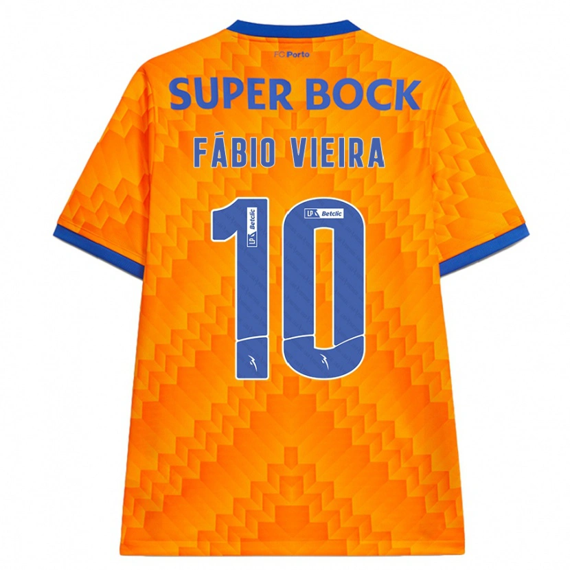 Danxen Kvinder Fábio Vieira #10 Orange Udebane Spillertrøjer 2024/25 Trøje T-Shirt