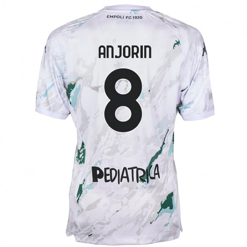 Danxen Kvinder Tino Anjorin #8 Grå Udebane Spillertrøjer 2024/25 Trøje T-Shirt