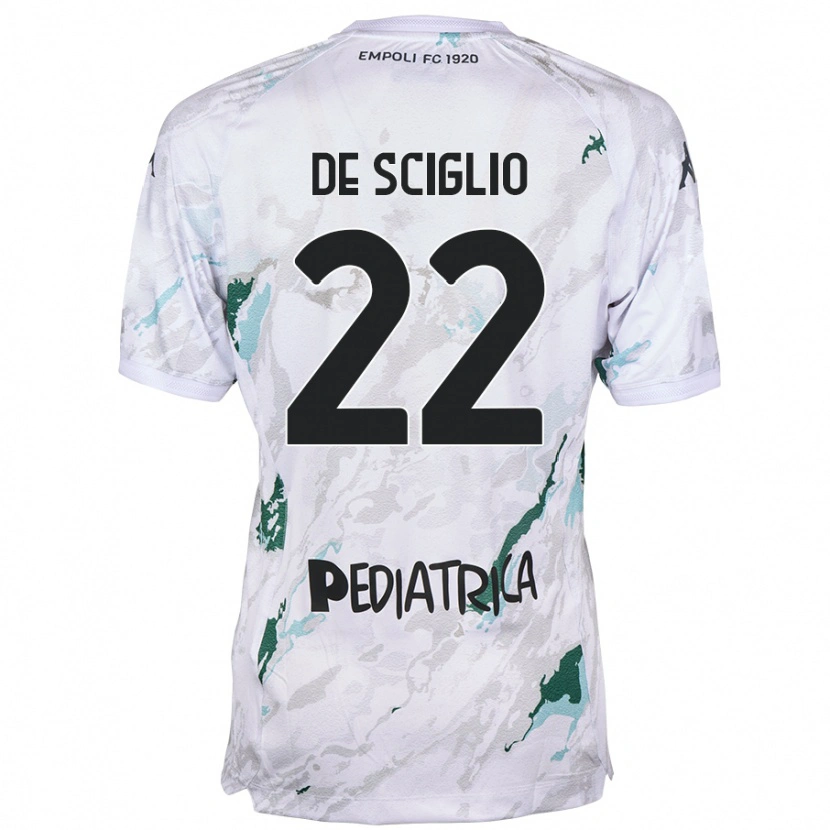 Danxen Kvinder Mattia De Sciglio #22 Grå Udebane Spillertrøjer 2024/25 Trøje T-Shirt