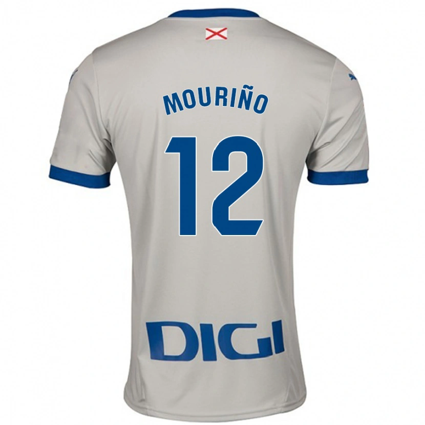 Danxen Kvinder Santiago Mouriño #12 Lysegrå Udebane Spillertrøjer 2024/25 Trøje T-Shirt