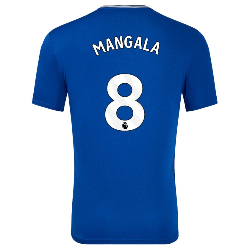 Danxen Kvinder Orel Mangala #8 Blå Med Hjemmebane Spillertrøjer 2024/25 Trøje T-Shirt