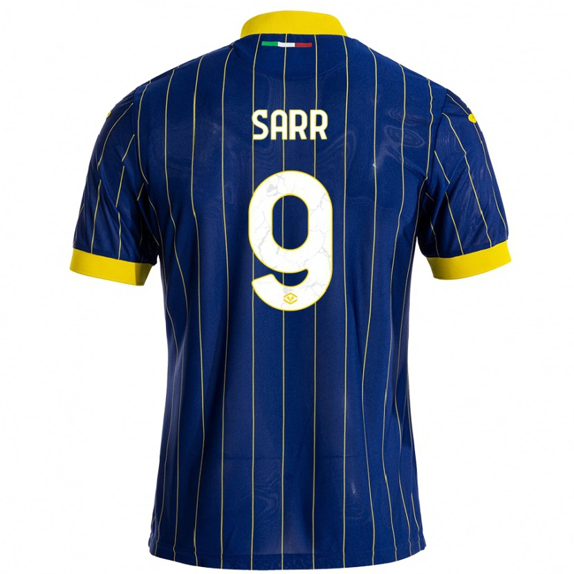 Danxen Kvinder Amin Sarr #9 Blå Gul Hjemmebane Spillertrøjer 2024/25 Trøje T-Shirt