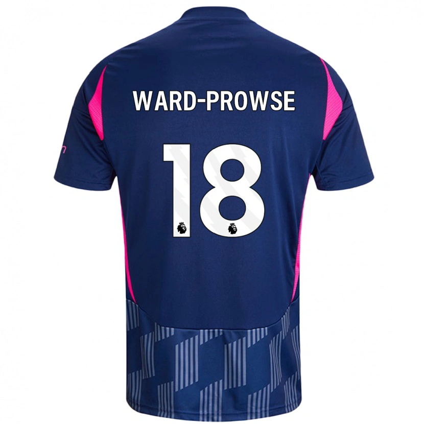 Danxen Kvinder James Ward-Prowse #18 Kongeblå Pink Udebane Spillertrøjer 2024/25 Trøje T-Shirt