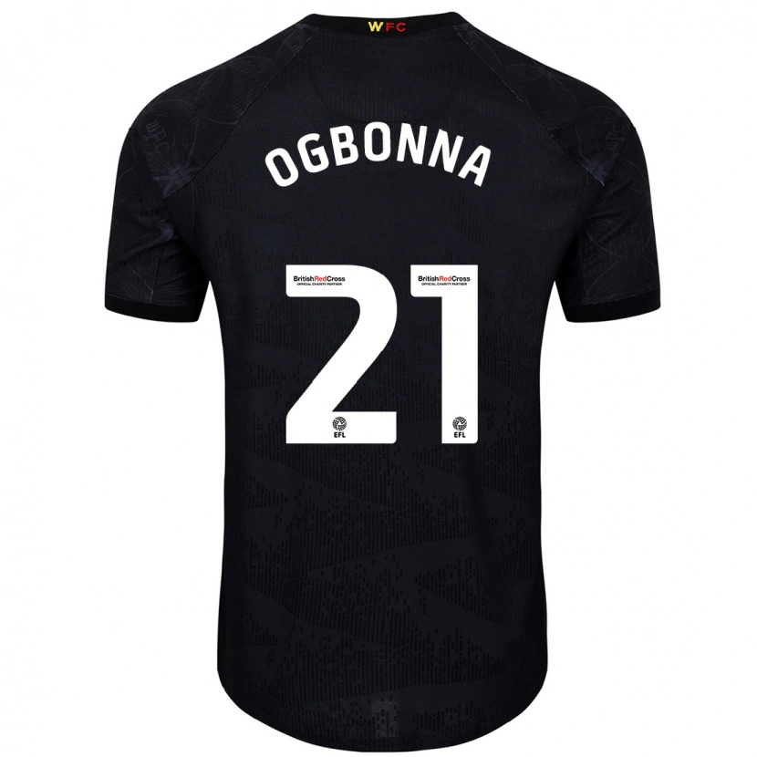 Danxen Kvinder Angelo Ogbonna #21 Sort Hvid Udebane Spillertrøjer 2024/25 Trøje T-Shirt