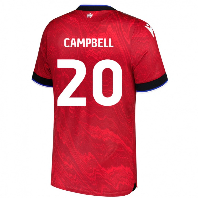 Danxen Kvinder Chem Campbell #20 Rød Sort Udebane Spillertrøjer 2024/25 Trøje T-Shirt