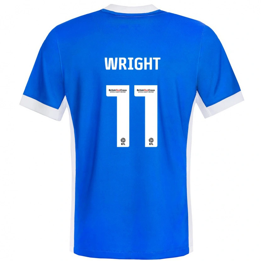 Danxen Kvinder Scott Wright #11 Blå Hvid Hjemmebane Spillertrøjer 2024/25 Trøje T-Shirt