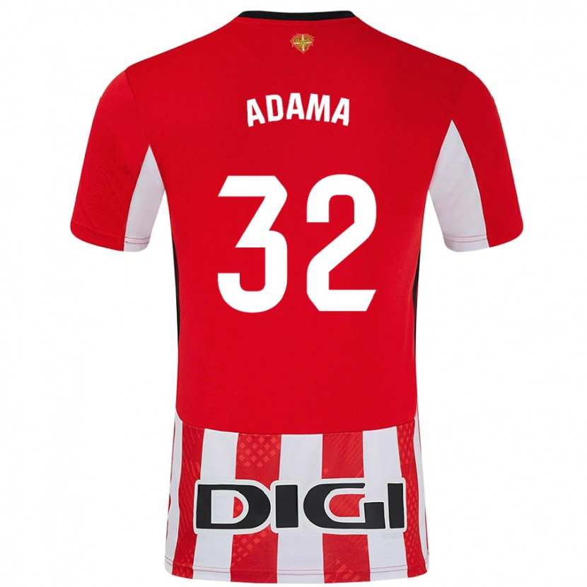Danxen Kvinder Adama Boiro #32 Rød Hvid Hjemmebane Spillertrøjer 2024/25 Trøje T-Shirt
