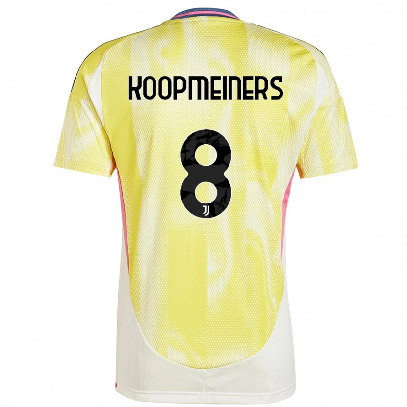 Danxen Kvinder Teun Koopmeiners #8 Solgul Udebane Spillertrøjer 2024/25 Trøje T-Shirt