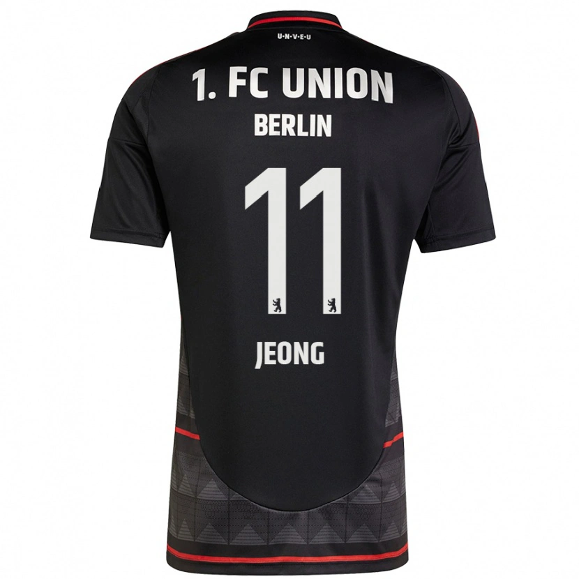 Danxen Kvinder Woo-Yeong Jeong #11 Sort Udebane Spillertrøjer 2024/25 Trøje T-Shirt