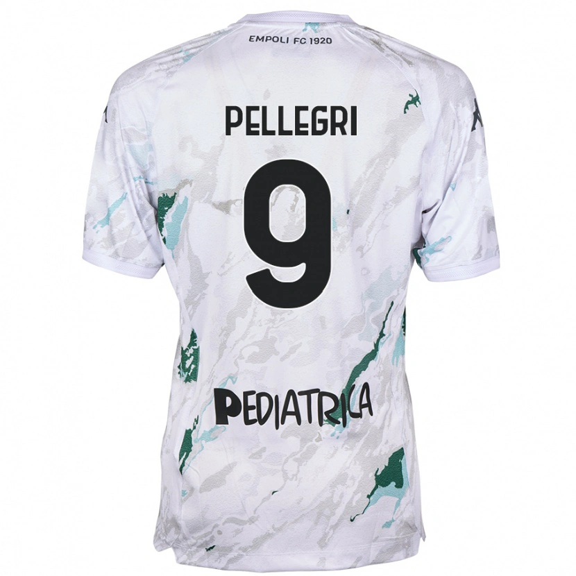 Danxen Kvinder Pietro Pellegri #9 Grå Udebane Spillertrøjer 2024/25 Trøje T-Shirt
