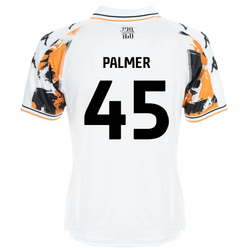Danxen Kvinder Kasey Palmer #45 Hvid Udebane Spillertrøjer 2024/25 Trøje T-Shirt