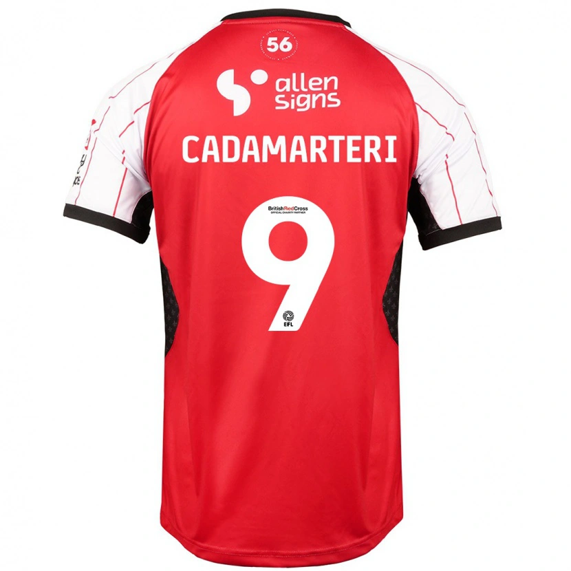 Danxen Kvinder Bailey Cadamarteri #9 Hvid Hjemmebane Spillertrøjer 2024/25 Trøje T-Shirt