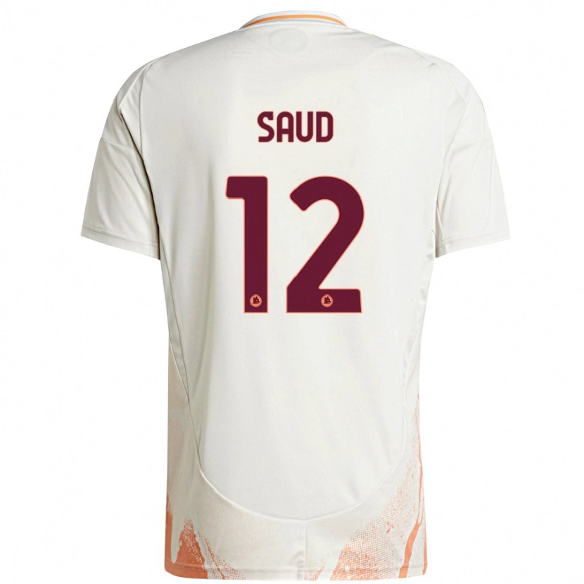 Danxen Kvinder Saud Abdulhamid #12 Creme Hvid Orange Udebane Spillertrøjer 2024/25 Trøje T-Shirt