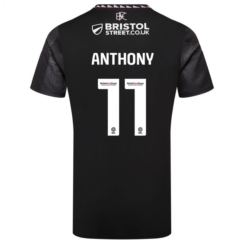 Danxen Kvinder Jaidon Anthony #11 Sort Udebane Spillertrøjer 2024/25 Trøje T-Shirt