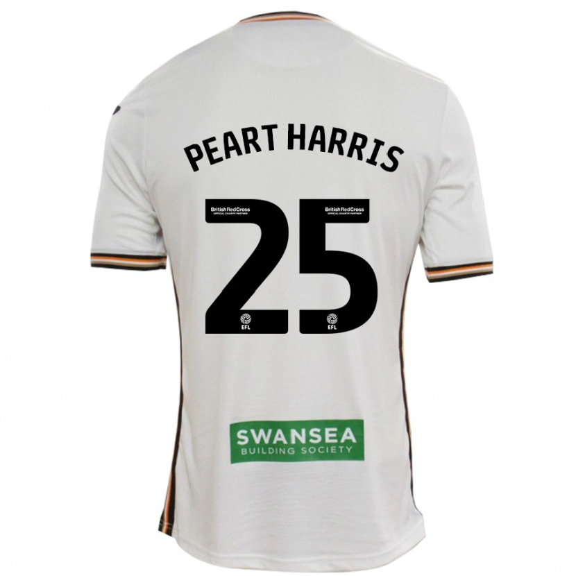 Danxen Kvinder Myles Peart-Harris #25 Hvid Hjemmebane Spillertrøjer 2024/25 Trøje T-Shirt