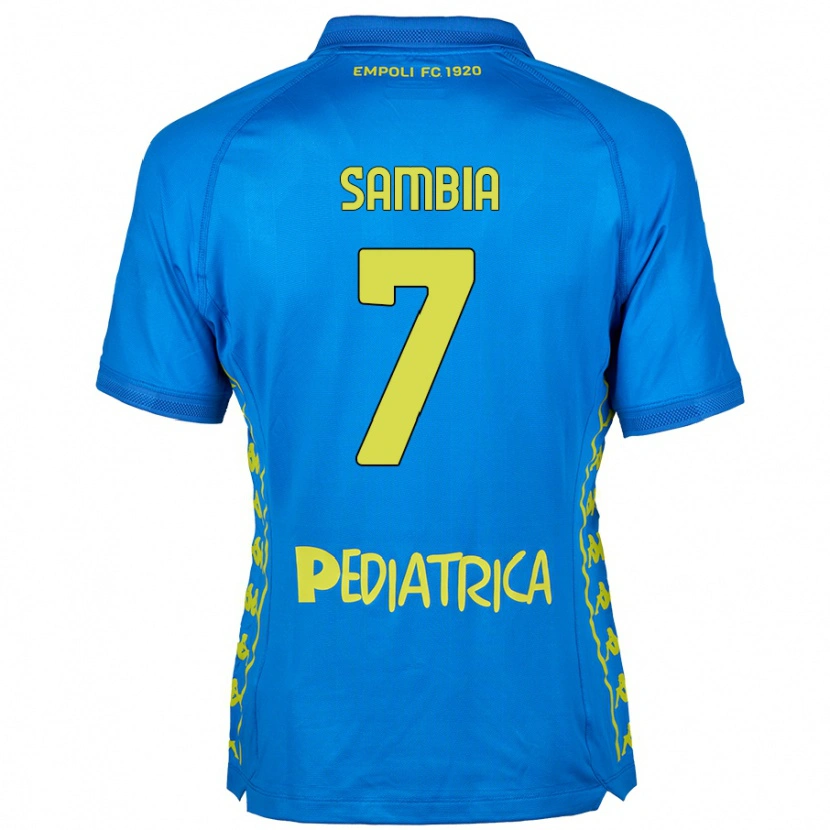 Danxen Kvinder Junior Sambia #7 Blå Hjemmebane Spillertrøjer 2024/25 Trøje T-Shirt