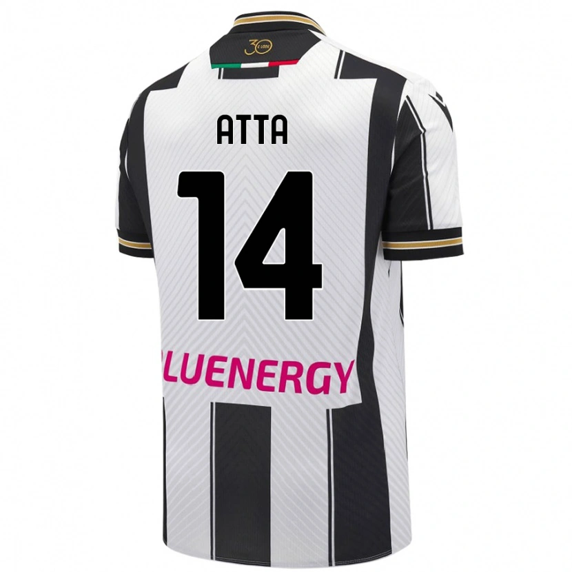 Danxen Kvinder Arthur Atta #14 Hvid Sort Hjemmebane Spillertrøjer 2024/25 Trøje T-Shirt