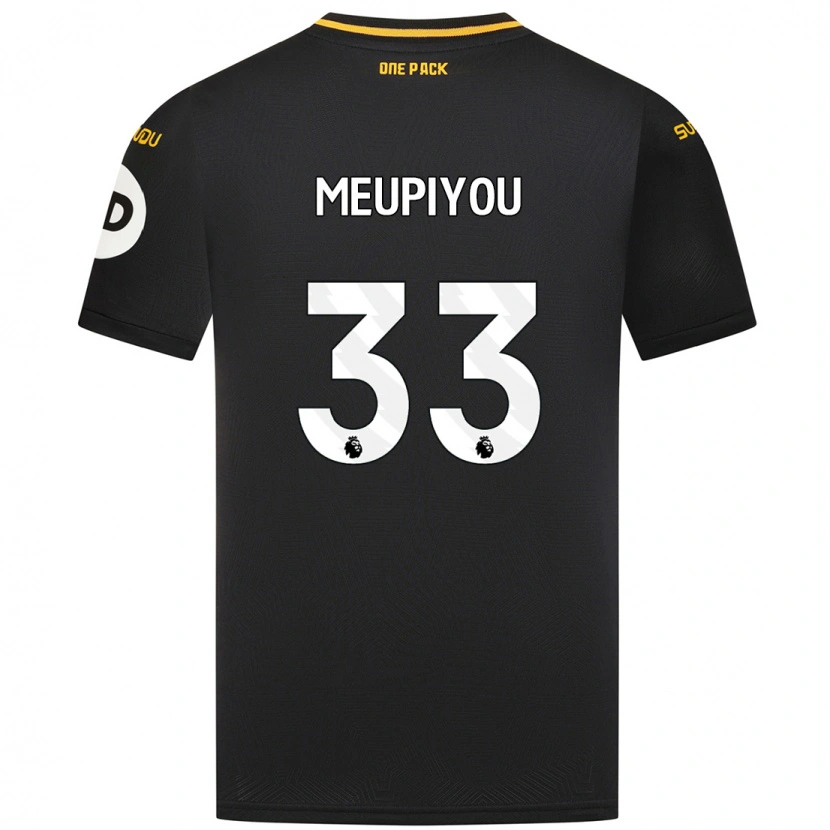 Danxen Kvinder Bastien Meupiyou #33 Sort Udebane Spillertrøjer 2024/25 Trøje T-Shirt